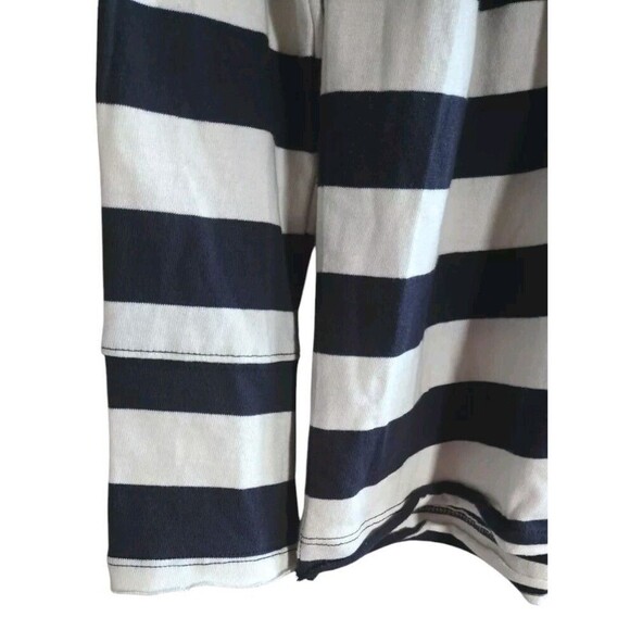 We The Free Plus Babydoll Top Women's Blue Striped Mod 100% Cotton  NEW - Picture 3 of 7